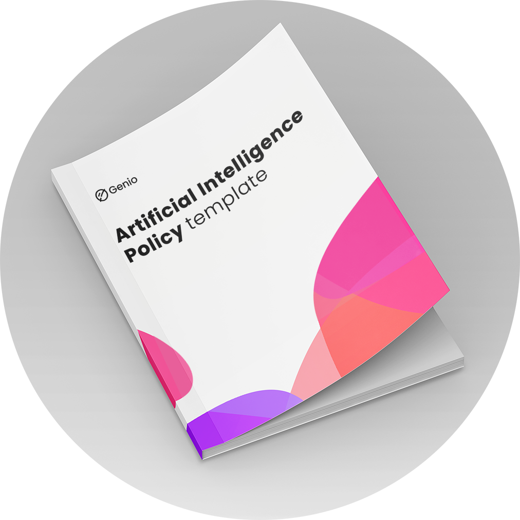 Genio AI policy template mockup cover