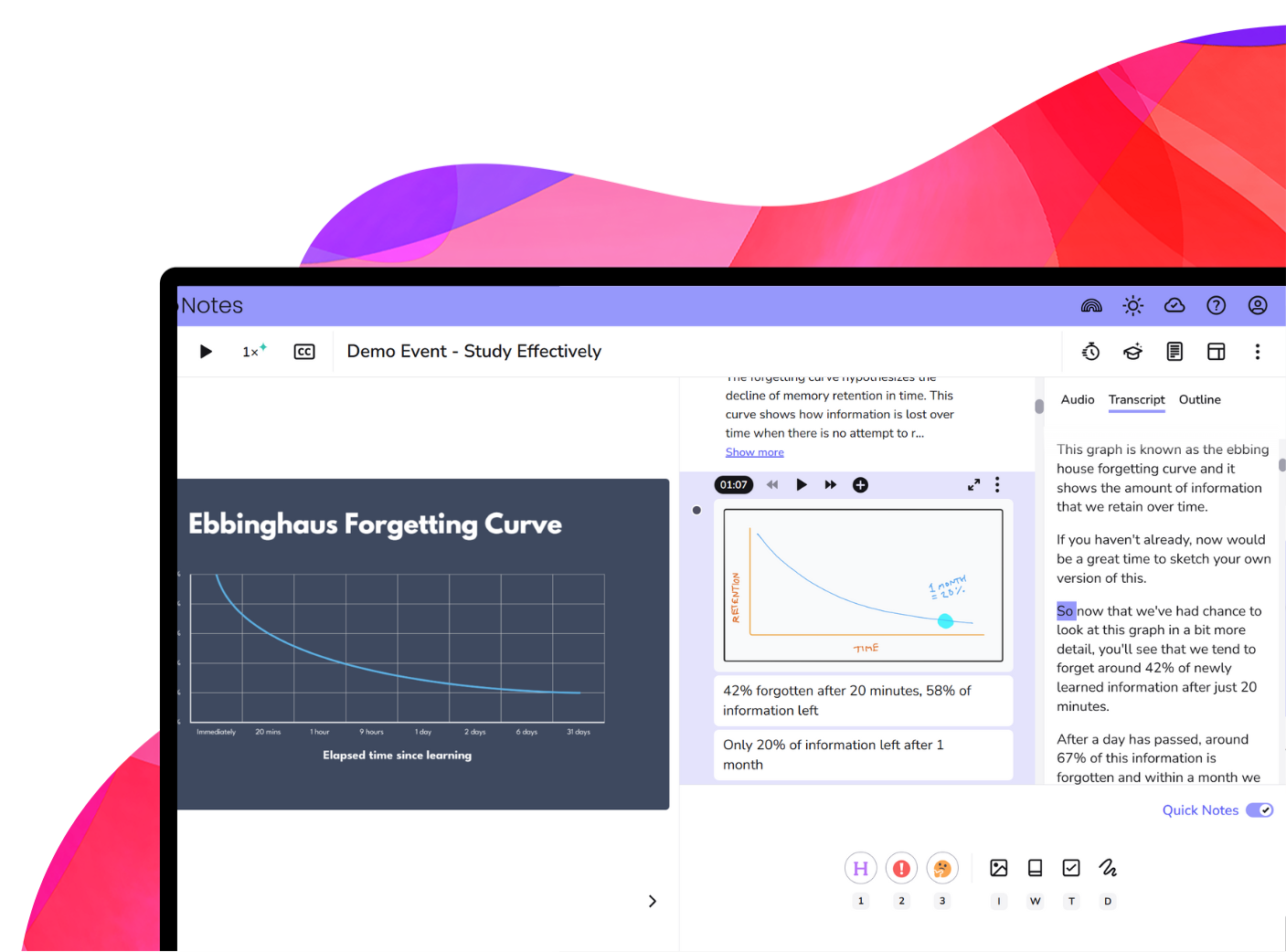 Genio Notes Transcription hero (desktop)