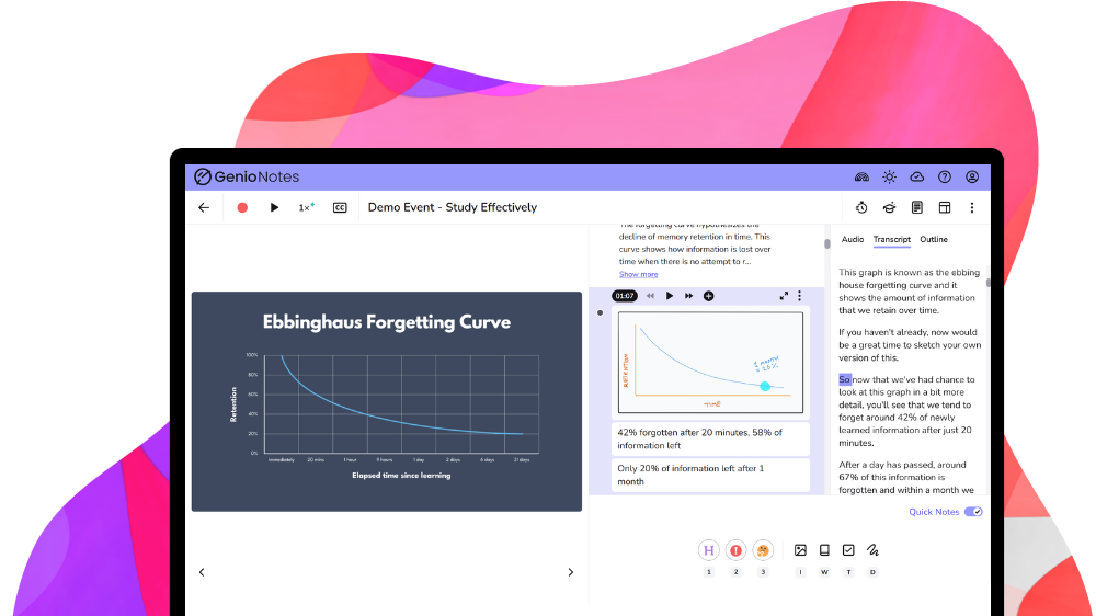Genio Notes Transcription hero (mobile)
