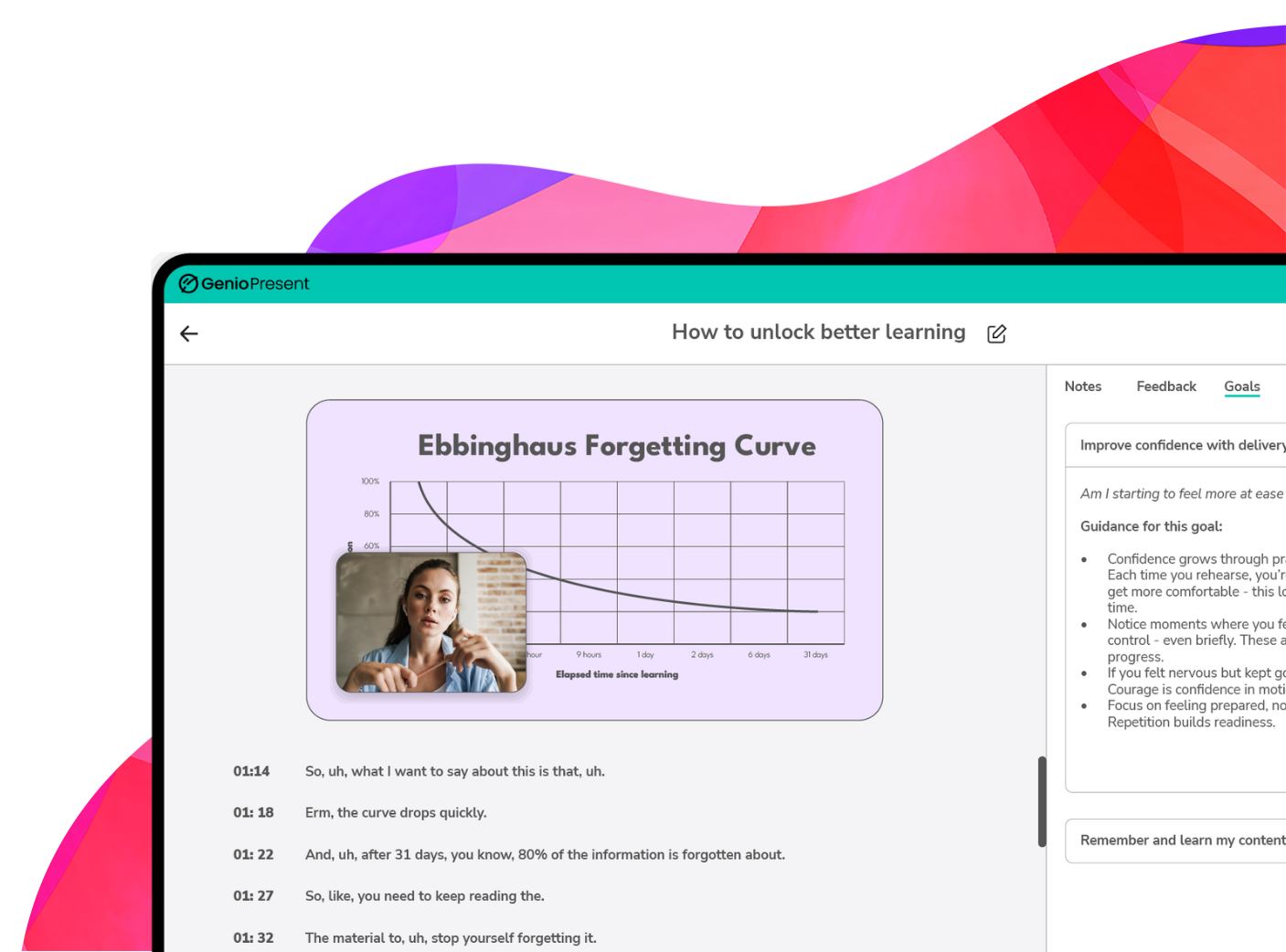 Genio Present hero (desktop)