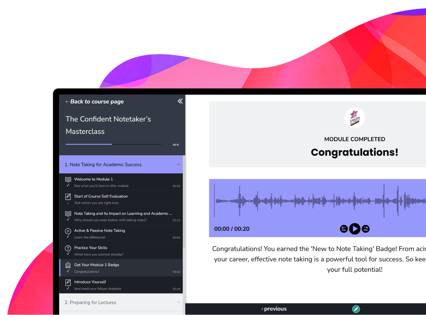Genio website hero (desktop)