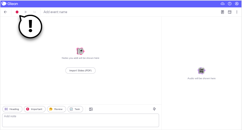 Select a recording option Select a recording option