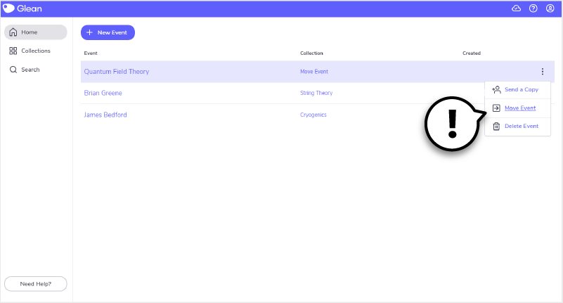 Move Event Move Event