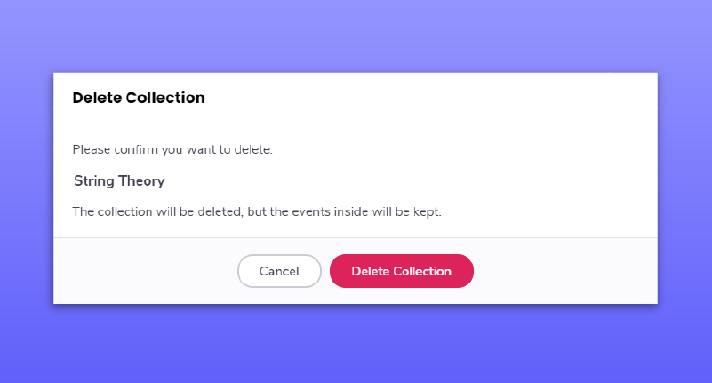Deleting Collections Deleting Collections