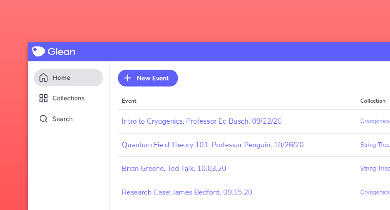 Name your Events consistently Name your Events consistently