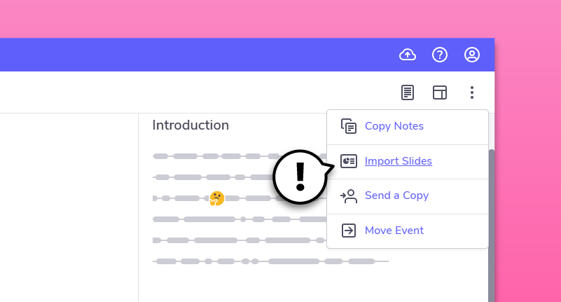 Import slides into your Glean Event Import slides into your Glean Event