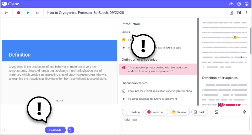 Match up slides with audio Match up slides with audio