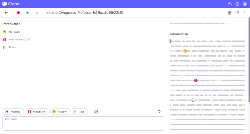 Open your last class recording Open your last class recording