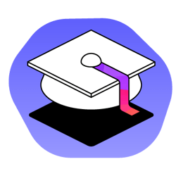 ICON BLUE_mortarboard hat