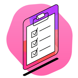 A clipboard with a checklist on it