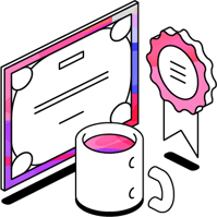 ILL_AWARD success certificate rosette ILL_AWARD success certificate rosette