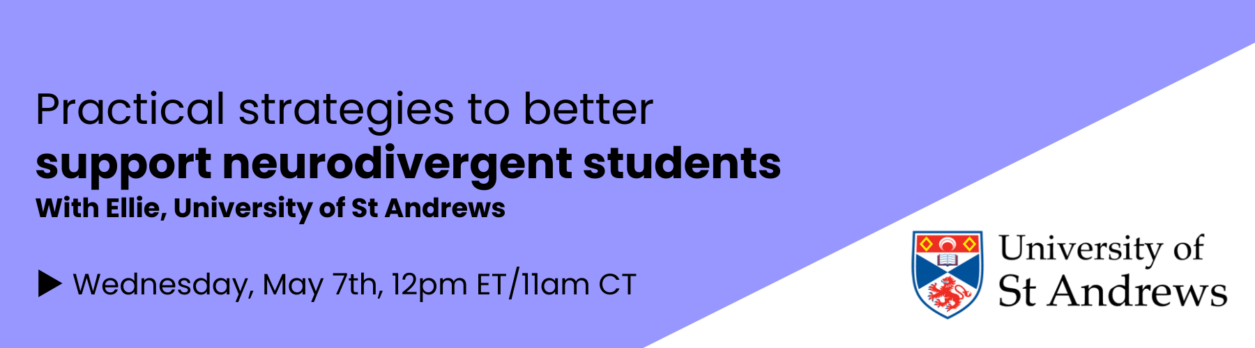 Practical strategies to better support neurodivergent students Email Banners